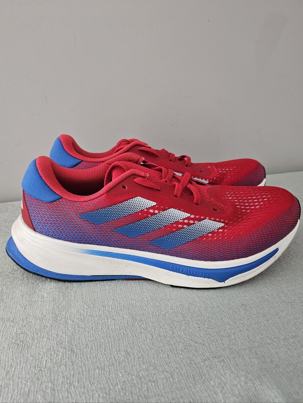 ADIDAS Supernova Rise Womens Red, White, Blue Athletic Shoes, Sneakers